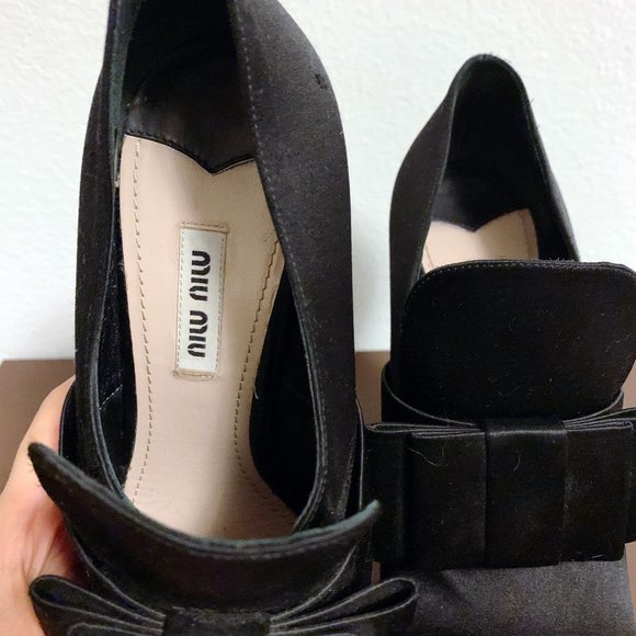 MIU MIU Black Platform Bootie - Picture 3 of 11